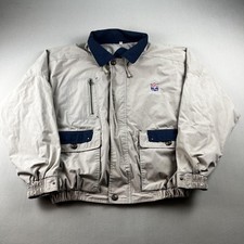Vintage NFL Alumni Jacket Mens XXL Beige Football San Francisco Player Zip 90s picture