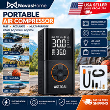AstroAI L7 150 PSI Cordless Tire Inflator Portable Air Compressor Bike Pump picture