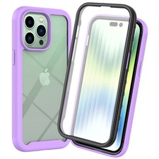 Shockproof Clear Case with Screen Protector For iPhone 17 16 15 14 13 12 Pro Max picture