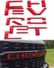 2020-2023 Silverado 2500HD 3500hd front grille letter CHEVROLET Red Hot picture