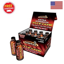 Tweaker Energy Shot, Mango Peach, Extra Strength, 2 fl oz, 12 Count. picture