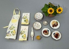 MINIATURE DOLLHOUSE 1:12 SCALE REUTTER & APRON TOWELS & MORE picture