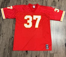 Vintage Reebok Kansas City Chiefs #37 Joe Delaney Red Home Jersey picture