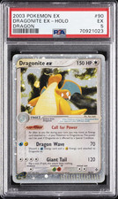 2003 POKEMON EX DRAGON #90 DRAGONITE EX-HOLO PSA 5 picture