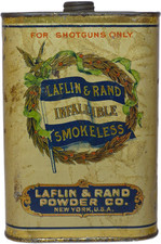 Laflin & Rand Infallible Smokeless Shotgun Powder Tin Early 1900s EMPTY picture