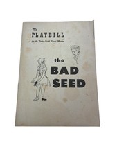 1955 The Bad Seed Playbill Nancy Kelly Patty McCormack picture