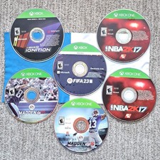 *6 Video Game Lot Xbox One* FIFA 23, NASCAR 21 Ignition, Madden 17 16, NBA 2k17 picture