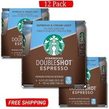 Starbucks Doubleshot Coffee, Espresso & Cream Light, 6.5oz Cans (12 Pack) picture
