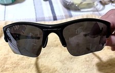 Authentic Oakley Flak Jacket XLJ Sunglasses Black/Grey Excellent w/ Case & Cloth picture