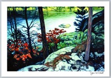 Joni Mitchell Landscape Art Print Nature Scene  JMA picture