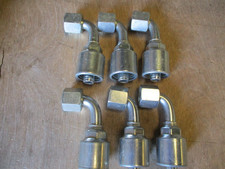 6 Pack Gates Hydraulic Hose Fittings 8G-8FJX90S Female JIC 37 Swivel 90 degree picture