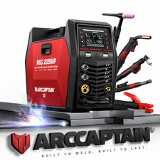 ARCCAPTAIN MIG205MP 9 IN 1 MIG Welder iControl Plasma Cutter w/ Welding Helmet picture