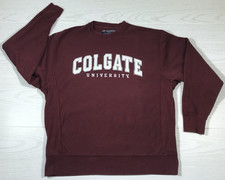 Vintage Colgate University Champion Reverse Weave Sweatshirt Men M Maroon Y2K picture