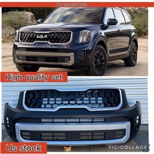 2023 2024 2025 KIA TELLURIDE FRONT BUMPER,Grilles 9 Pieces Complete Assembly SET picture