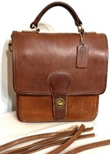 Vintage Coach station bag 5130 in British tan *NO STRAP* picture
