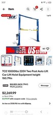 TCE 2 Post Lift 10000lbs 220V Two Post Lift Auto Lift Car Lift Hoist Equipment picture