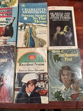 vintage mystery thriller paperback book lot picture