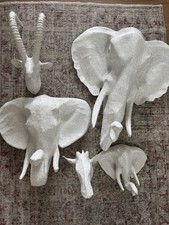 Restoration Hardware Paper Mache Animal Heads picture