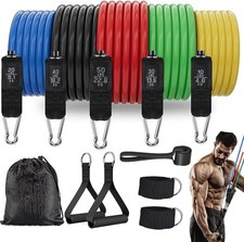 Versatile 5-Level Resistance Bands Set - Natural Latex for Unlimited Workouts picture