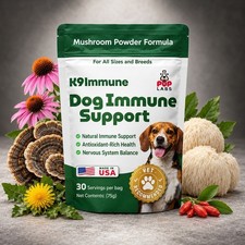 Pup Labs K9 Immune Dog Immune Support Mushroom Powder, 30 Servings, Made in USA picture