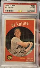 1959 Topps Baseball #360 Al Kaline PSA 6 picture