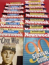 Vintage Newsweek Magazines Lot 14 1990 ( June - Dec) picture