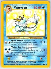 Vaporeon 28/64 Rare Jungle Pokemon Unlimited Near Mint picture