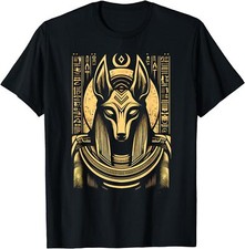 NEW LIMITED Anubis Ancient Egyptian Black and Gold T-Shirt Size Gift Idea S-5XL picture