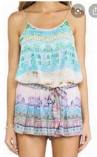 Camilla Franks Jodphur Pastel Shoestring Playsuit Size 2 12 Medium $4 EXPRESS picture