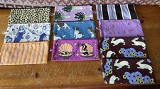 Bundle Lot of 10 Rare Baggu Medium Flat Pouches NOT SEPARATING picture