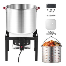 Uimoso 100 Qt Aluminum Seafood Boiling Kit with Strainer, Crawfish Cooker picture