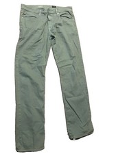 AG Adriano Goldschmied The Graduate Slim Straight Chinos 36W Green picture