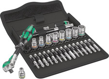 Wera 05004016001 8100 SA 6 Zyklop Metric Speed Ratchet Set, 28 Piece, 1/4