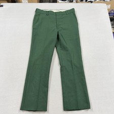 Vintage haggar pants mens 34 x 29 green 70s action slacks disco hippie talon picture