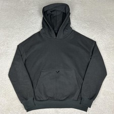 Ditch LA Hoodie Mens Small Gray Pullover Fleece Sweatshirt Bat Logo Kangaroo picture