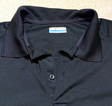 Columbia PFG Men's Black Omni-Shade Fishing Polo Shirt Short Sleeve L/G picture
