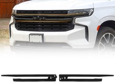 JOLONG Front Upper Chrome Grille Trim for 2021-2024 Chevy Tahoe/Suburban picture