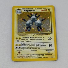 Pokémon TCG Magneton 9/102 Base Set Holo Rare Stage 1 60 HP EN 1999 WOTC picture