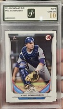 2014 Bowman Draft Picks #DP2 Kyle Schwarber 1st Bowman EJE 10 Gem Mint Rookie picture