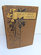 1886 Whittier's Poems / Poetical Works, Houghton Mifflin Riverside Press Antique picture