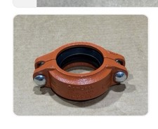 GemLock 2-1/2 PIPE COUPLING PTD GRV Coupling Rigid FM Approved 1 Box 22 Pc picture