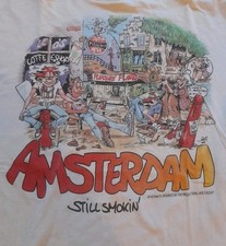 Vintage FoxTees Amsterdam 'Still Smokin' T Shirt Single Stitch Size XL Free Post picture