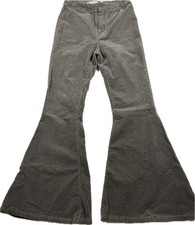 Chelsea & Violet Gray Corduroy Flare Pants Sz 25 Bell Bottom 70s Boho EUC picture