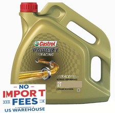 Castrol Power 1 Racing 2T Fully Synthetic 2 Stroke Engine Oil 4 Liters SHIP US picture
