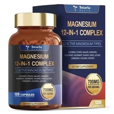 12-in-1 Magnesium Complex – with Glycinate, Citrate, Malate & Orotate – 120ct – picture