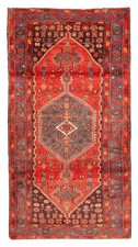 Vintage Traditional Hand-Knotted Area Rug 4'7
