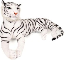 New Curvaso White Tiger Large Cuddly Plush Animal Stuffed Soft Toy Gift 30cm picture