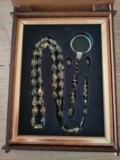gold and dark particle Tesbih high-level craftsmanship and special designed case picture