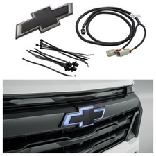 2023-2027 Chevrolet Colorado Illuminated Front Bowtie Black GM OEM NEW 85628060 picture