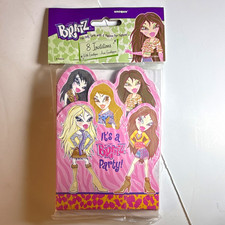 Vintage Bratz Birthday Party Invitations 8 w Envelopes Unique #11224 NOS picture